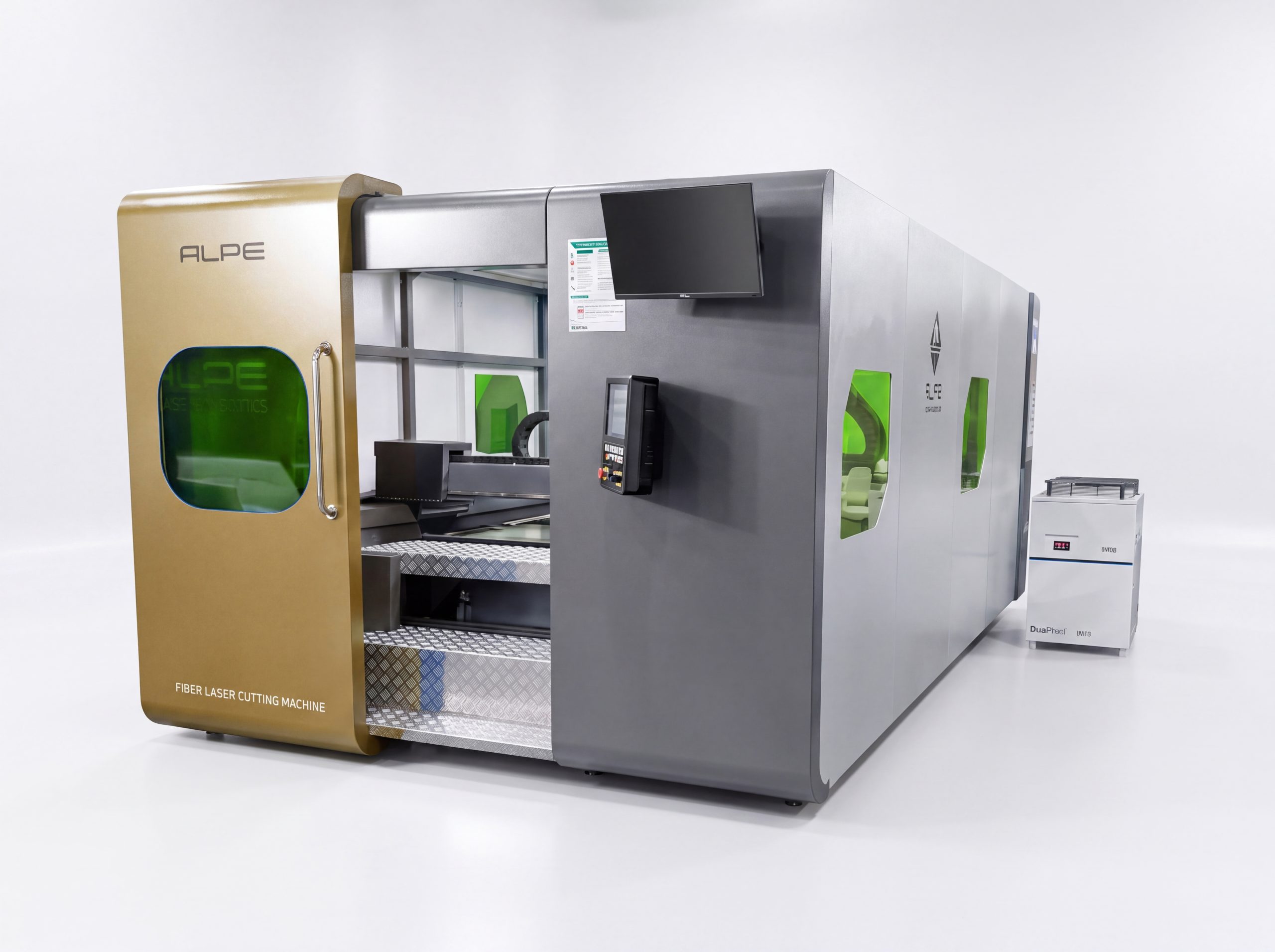 alpe kapalı tip fiber lazer kesim makinesi